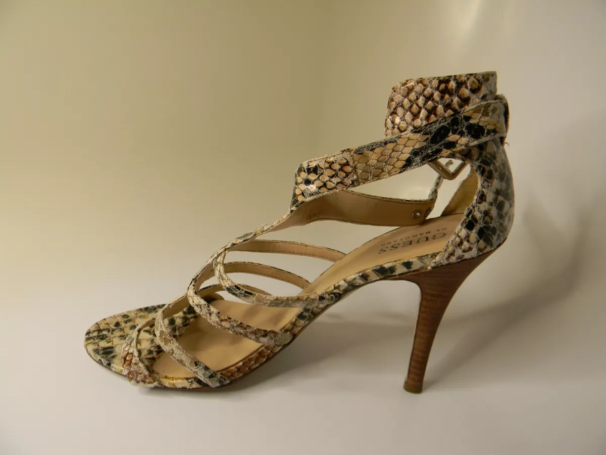 Womens Guess Marciano Heel Snake Print Shoes Size 8.5M | eBay