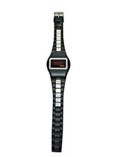 #SE519# seltene klassische Bruco swiss LED Uhr Digitaluhr vintage 70er