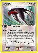 Pokemon EX Deoxys  49/107 Uncommon Card - Swellow