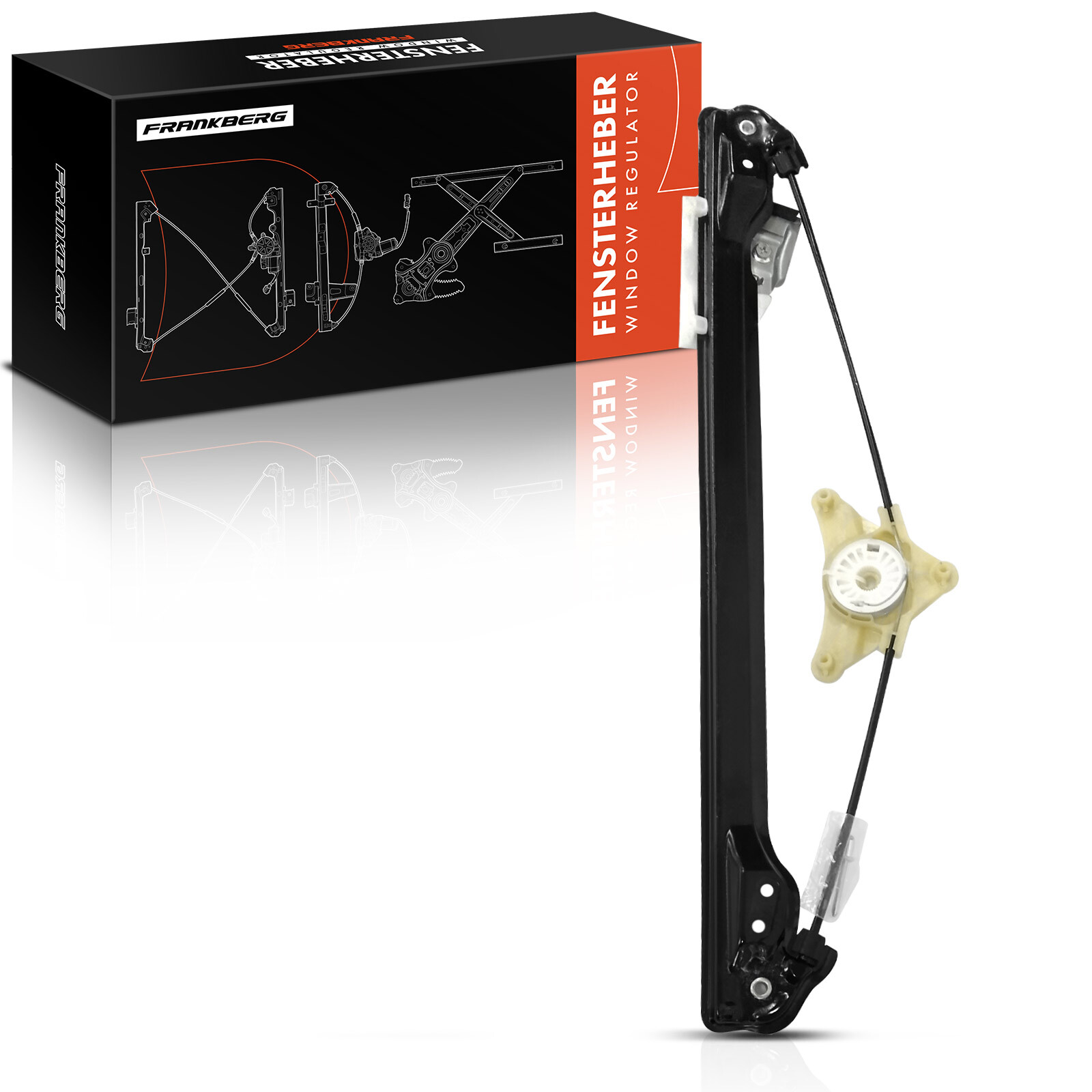 FRANKBERG Power Electric Window Regulator without Motor for Rear Left
