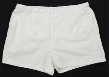 Rare Vintage NIKE Tonal Spell Out Swoosh Zip Button Fly Shorts 80s 90s White XL