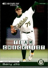 2004 Donruss Press Proof #380 Barry Zito CL Oakland Athletics