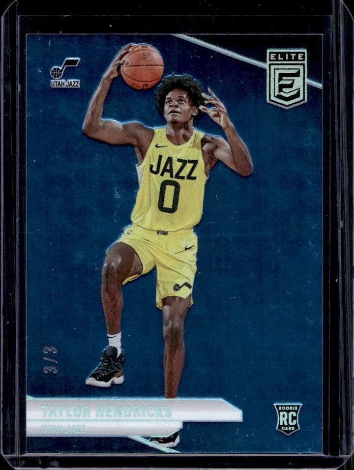 2023-24 Donruss Elite Taylor Hendricks FOTL Platinum RC #/3 #216