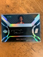 2007-08 UD Black Patch Material Autographs #PMATG Taurean Green #'d/50