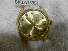 Vintage LORD ELGIN men's automatic watch Date 990 17 Jewels swiss 1960s WORKS!