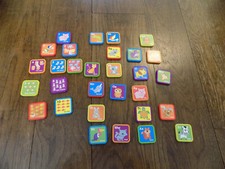 Lot Square Magnetic Pictures Numbers Letters Animals Narwahl Wear missing pcs