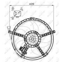 NRF 47553 LüFter MotorlüFter MotorküHler LüFtermotor LüFterrad KüHlerlüFter