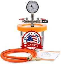 Cámara de desgasificación al vacío de 1,2 cuartos para resina, silicona y epoxis