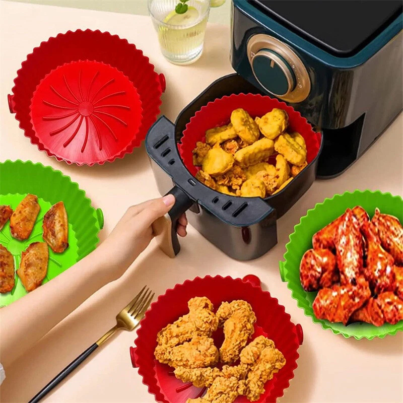 Air Fryer Silicone Pot Mat Oven Pan Reusable Tray Kitchen Baking Accessories