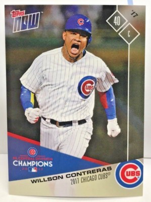 Willson Contreras 2017 Topps Jetzt Chicago Cubs Postseason Set Break #PS-116 Sp
