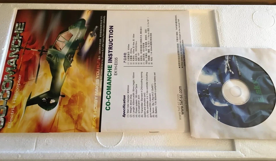 ESky Co-Comanche Electric Powered Easy Control 4-Channels PPM RC Helicopter - Image 2 of 4