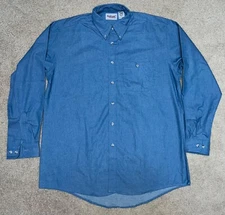HighLand by Red Cap Size 2XL-  34/35 LS Denim Button Up - Amish Work Wear NWOT