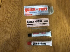 NEW KYOSHO QUICK-POXY EPOXY RESIN FOR STYROFOAM BALSA PLASTICS NOS 10g SET