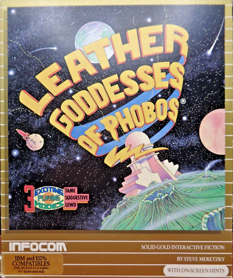 IBM PC -- LEATHER GODDESSES OF PHOBOS (INFOCOM - 5,25'' DISK)