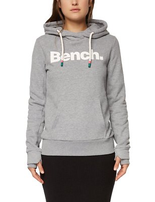 Bench Damen Hoody mit Logo super weich BLWE 001656 grey Größe wählbar Neuware