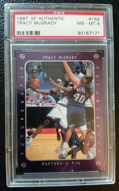 1997 SP AUTHENTIC 166 TRACY MCGRADY ROOKIE CARD RC TORONTO RAPTORS PSA 