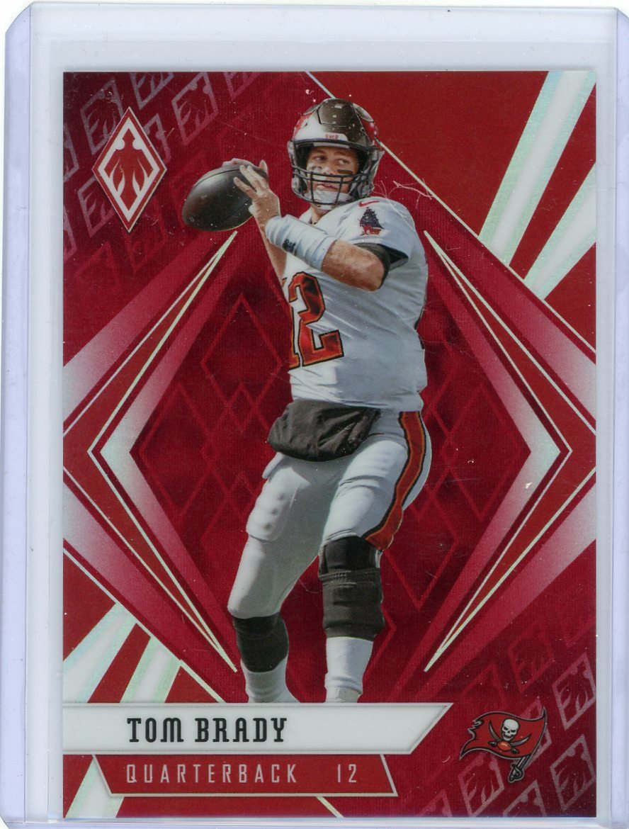 2020 Panini Phoenix Football Red Prizm #35 Tom Brady #036/299