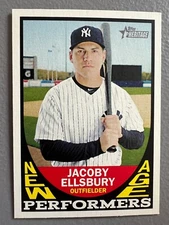 2016 Topps Heritage - Jacoby Ellsbury ( Yankees ) New Age Performers #NAP-JE