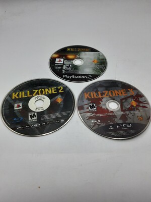 Killzone Game Lot Of 3 PlayStation 2 And 3) Killzone 1 2 3 1-3