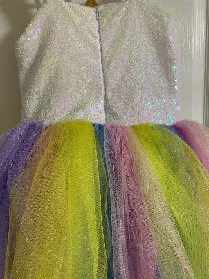 Vestido Unicornio para Cumpleaños, Boda, Ocasión Especial Hecho a Medida Vestido de Tul Foto 3 de 4