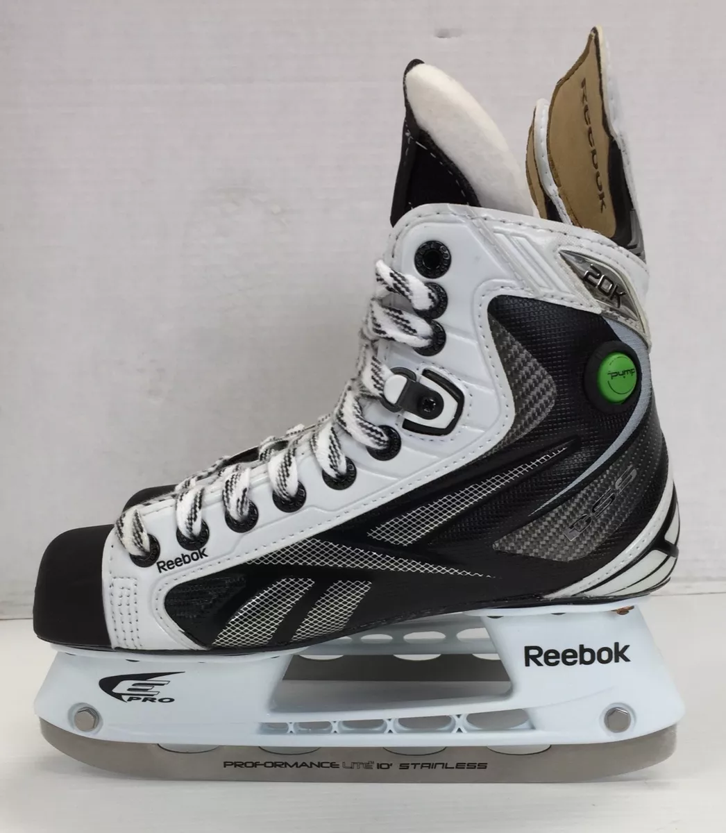 New Reebok 20k White Ice Hockey Skates size 4.5EE skate youth junior | eBay