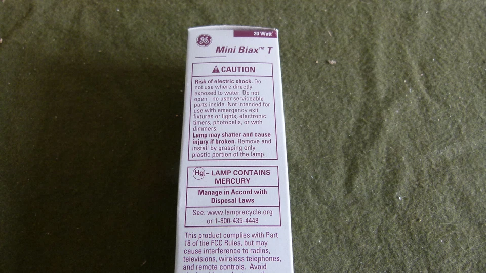 GE 12008 - FLE20TT3/827 Compact Fluorescent Lamp Light Bulb T3 20W - Image 3 of 4