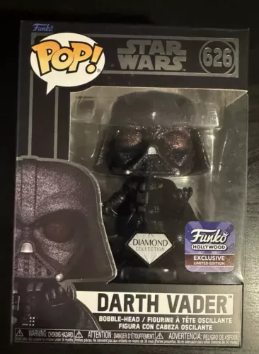 Funko Pop! Darth Vader 626 Diamond - Funko Hollywood Exclusive w/Pop Protector
