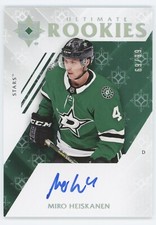 2018-19 UD Ultimate Miro Heiskanen Rookies Rookie Auto /99 #92