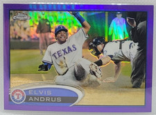 Elvis Andrus 2012 Topps Chrome Baseball Purple Refractor  #149 NrMt