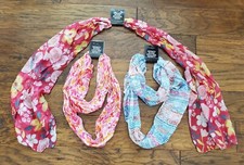 2 Lightweight Infinity Accent Scarf Sheer 1 Straight Scarf Multicolored Set of 3