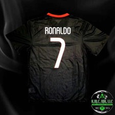  FIFA CRISTIANO RONALDO CR7 SIGNED AUTOGRAPHED FIFA BLACK PORTUGAL JERSEY W/ PSA