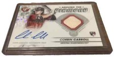 2023 Tops Pristine #ADR-CC Corbin Carroll Around The Diamond Material Autograph