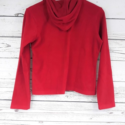 Gap Kids Basic Hoodie Boys Fleece Xs Red Lons Sleeves - Picture 3 of 4