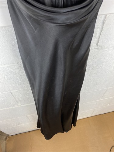Jessica McClintock Womens Black Beaded Halter Neck Evening Maxi Dress Size 2 USA - Picture 10 of 12