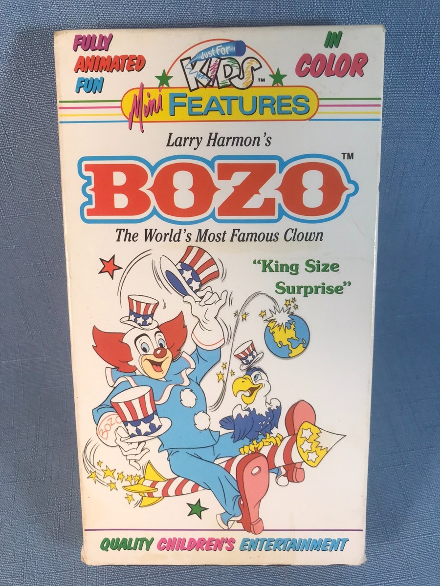 Larry Harmon's Bozo (VHS, 1992) The World's Most Famous Clown King