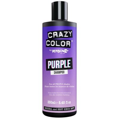 BARBER SALON BEAUTY CRAZY COLOR DYE TINT SHADE REFRESH VIBRANT SHAMPOO PURPLE