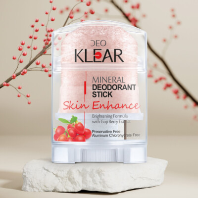 DEOKLEAR Mineral Deodorant Stick Skin Enhance Crystal Alum 70g