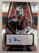 ZONOVAN KNIGHT 2022 Select Draft Picks Silver Rookie RC AUTO SP Jet