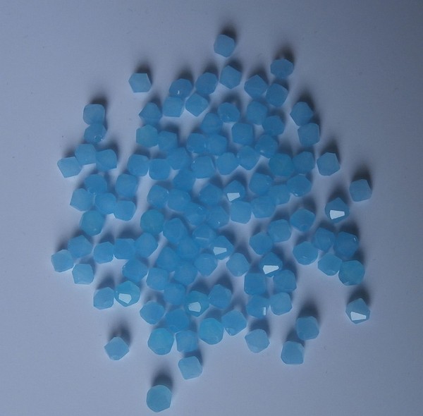 Tupi CRISTAL 100 piezas azul sin brillo 4mm