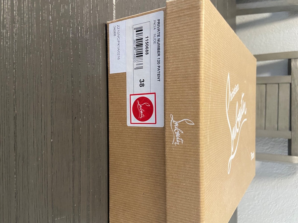Christian Louboutin 38 Private Number 120 Patent | eBay
