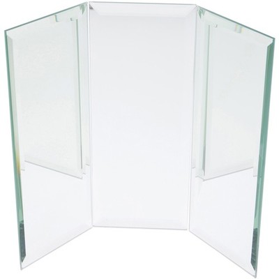 Plymor 10'' Rectangular Backdrop, 5mm Thick Beveled Glass Mirror