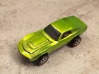 Restored Hot Wheels Redline - US Custom Corvette in Antifreeze!! Free Shipping!!