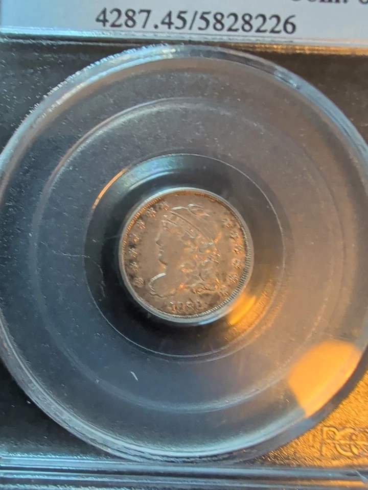 1836 H10C PCGS XF45 (Large 5C) - Capped Bust Half Dime - Image 3 of 4