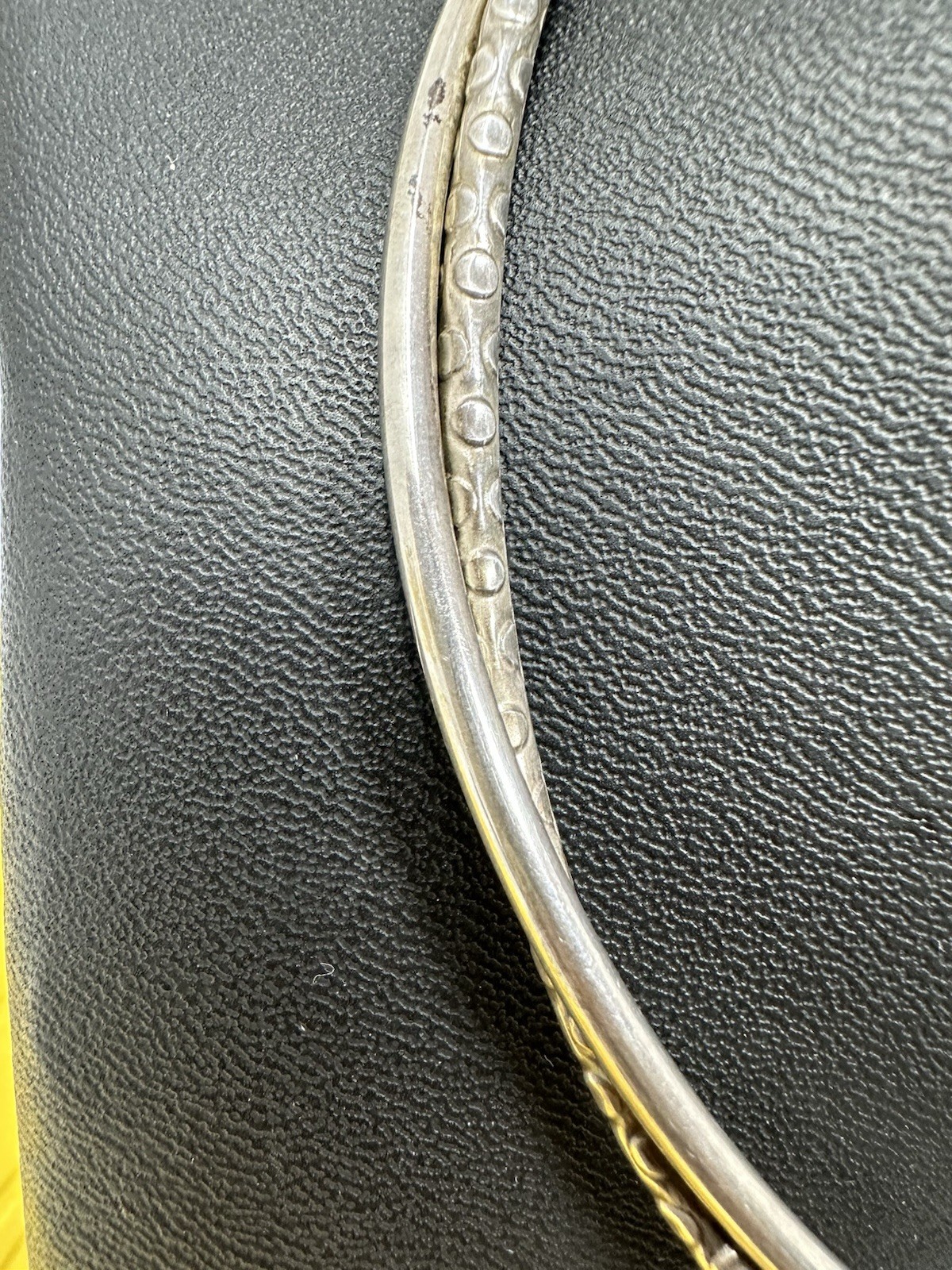 Sterling Silver Swirling Double Stranded Collar C… - image 3