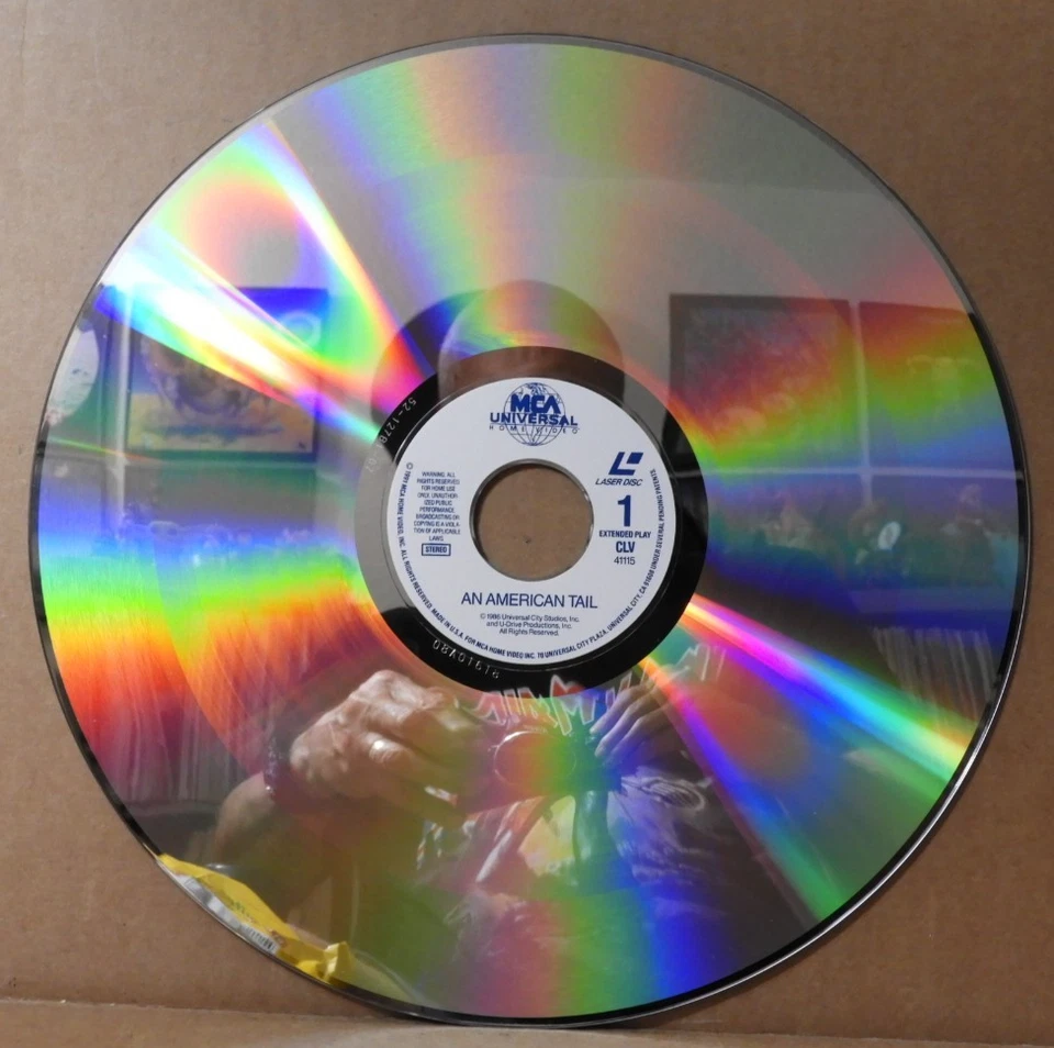 (STEVEN SPIELBERG) AN AMERICAN TAIL 1991 (UNIVERSAL) LASER DISC (NTSC) VG+/EX!! Foto 3 de 4