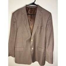 Ermenegildo Zegna Wool Silk Blazer Brown 42 Regular Dino's Master Tailor Italy