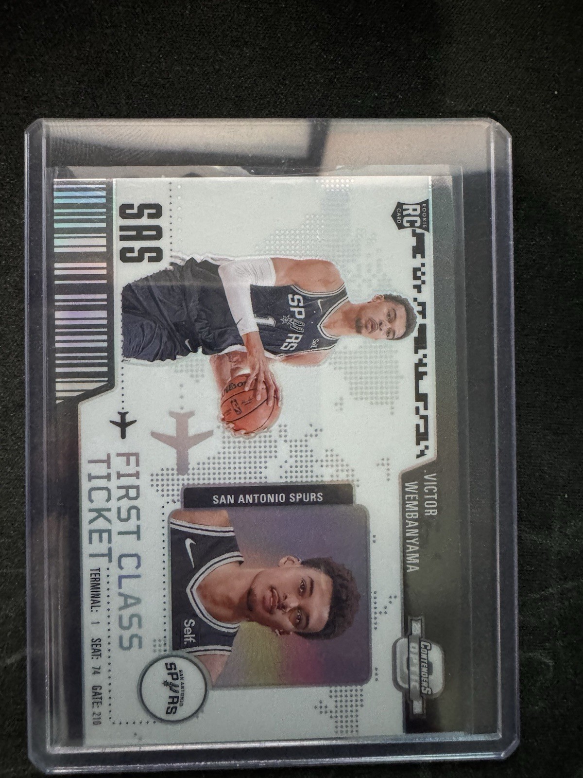 2023-24 Contenders Optic Victor Wembanyama #2 Silver First Class Ticket RC