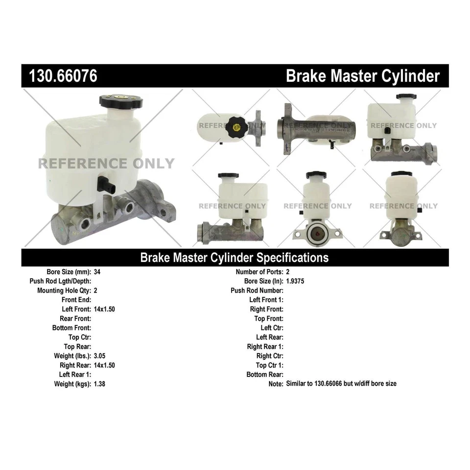 Cilindro maestro de freno Centric Parts 130.66076 Centric Premium Foto 4 de 4