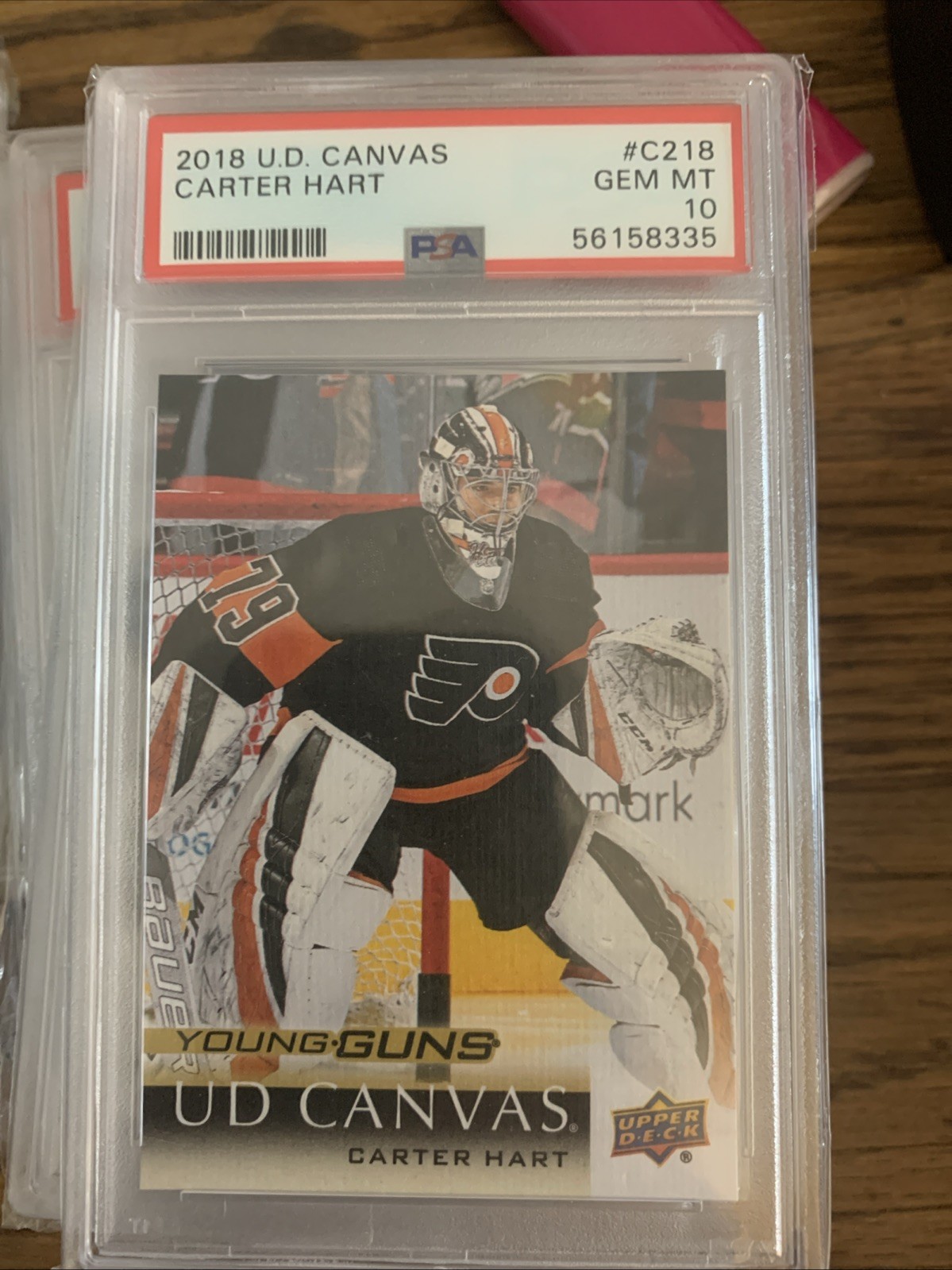 2018-19 Upperdeck CARTER HART YoungGuns Canvas PSA 10 