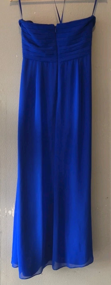 VESTIDO DE NOCHE RALPH LAUREN MUJER AZUL TALLA 10 🔥 ETIQUETA VERDE RARO LIMPIO! Foto 3 de 4